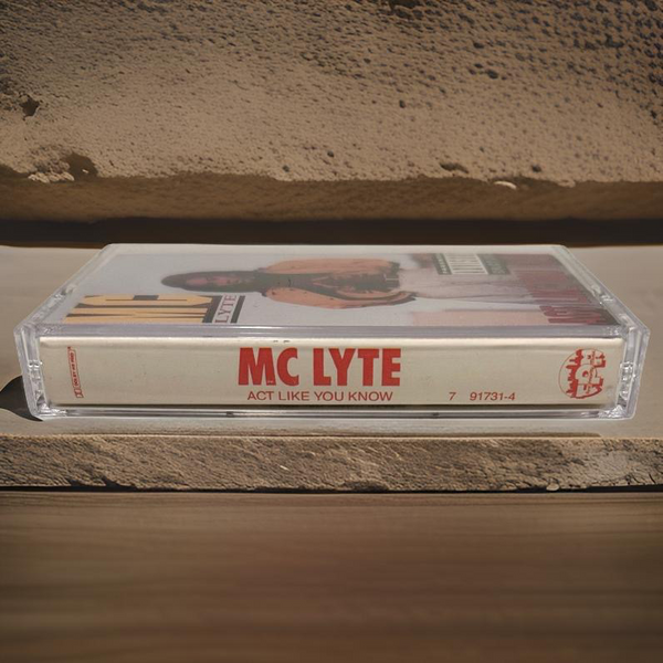 •MC LYTE - ACT LIKE YOU KNOW• ~1991 OG PRESSING~ (CASSETTE TAPE) (1)