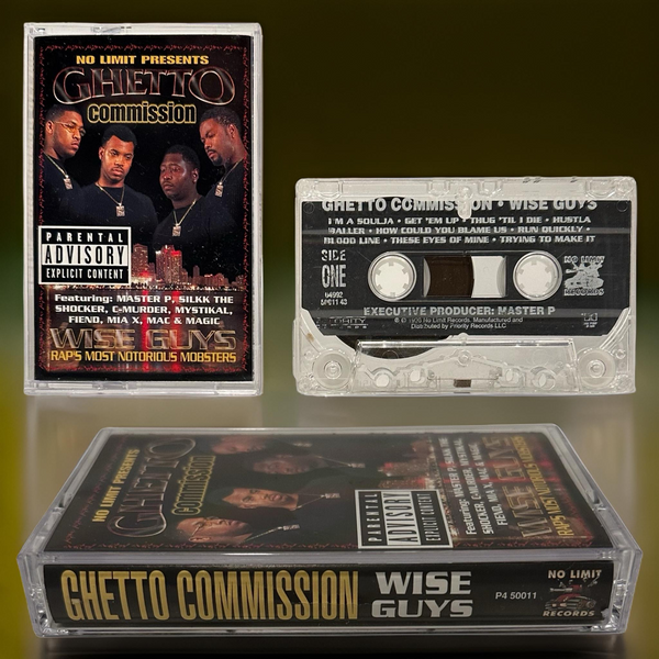 •GHETTO COMMISSION ~ WISE GUYS• ~1998 OG PRESSING~ (NO LIMIT) (CASSETTE TAPE)