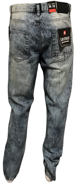 ^SOUTHPOLE^ (LIGHT SAND BLUE) RIPPED DENIM JEANS FOR MEN (36''x32'')