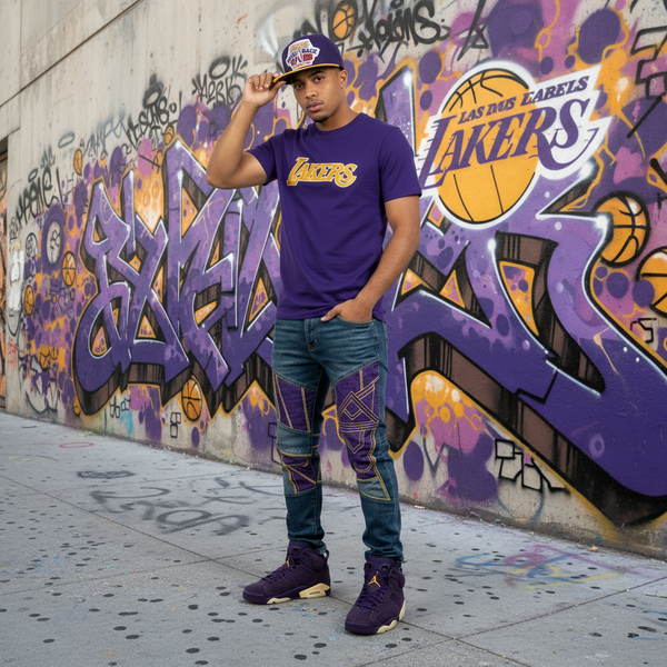 *Los Angeles Lakers* snapback hats by Mitchell & Ness