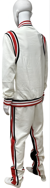 ^UCXX^ (WHITE-MULTI) ZIP UP TRACKSUITS (ACTIVEWEAR)