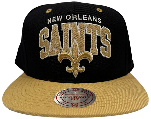 *New Orleans Saints* snapback hats by Mitchell & Ness