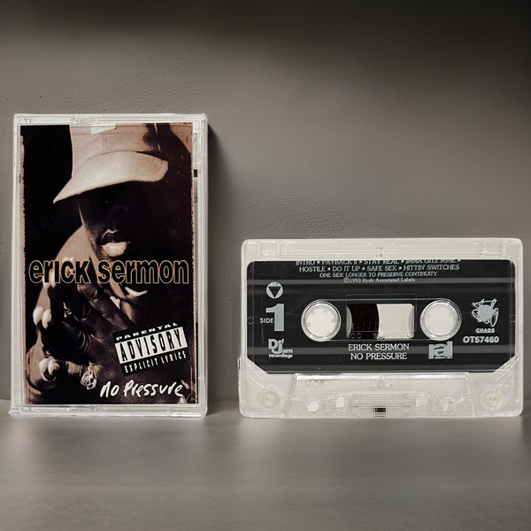 •ERICK SERMON - NO PRESSURE• ~1993 OG PRESSING~ (CASSETTE TAPE) (3)