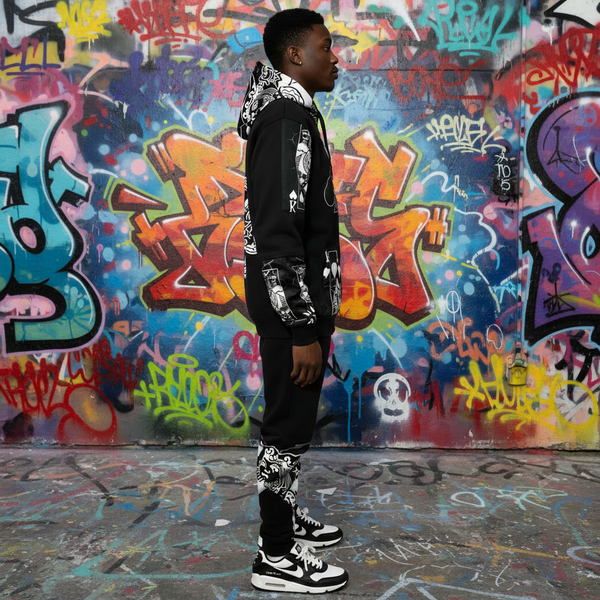 •KING OF HEARTS• LUXURY JOGGER SWEATSUITS (CUT & SEW) (EMBROIDERED LOGOS)