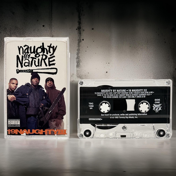 •NAUGHTY BY NATURE - NINETEEN NAUGHTY III• ~1993 OG PRESS~ (CASSETTE TAPE) (1)