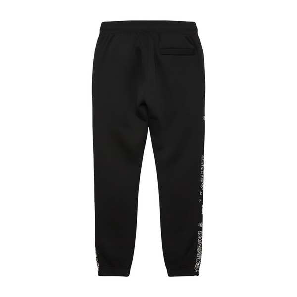 *CROOKS & CASTLES* (BLACK) DEATH ROW *BANDANA* JOGGER SWEATPANTS (COLLABS)