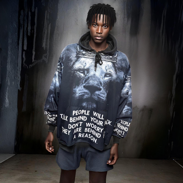 ^TALK BEHIND^ ~LION~ PULLOVER HOODIES (FLEECE LINED)