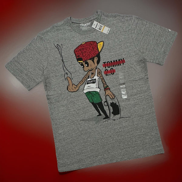 *TRUKFIT* (GREY) ~TOMMY 2.0~ SHORT SLEEVE T-SHIRTS