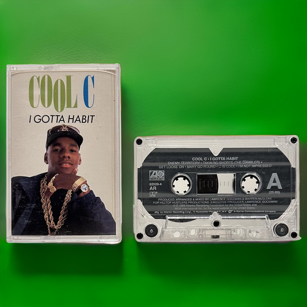 •COOL C ~ I GOTTA HABIT• ~1989 OG PRESSING~ (CASSETTE TAPE)