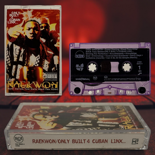 •RAEKWON - ONLY BUILT 4 CUBAN LINX…• ~1995 OG PRESSING~ (PURPLE CASSETTE TAPE)