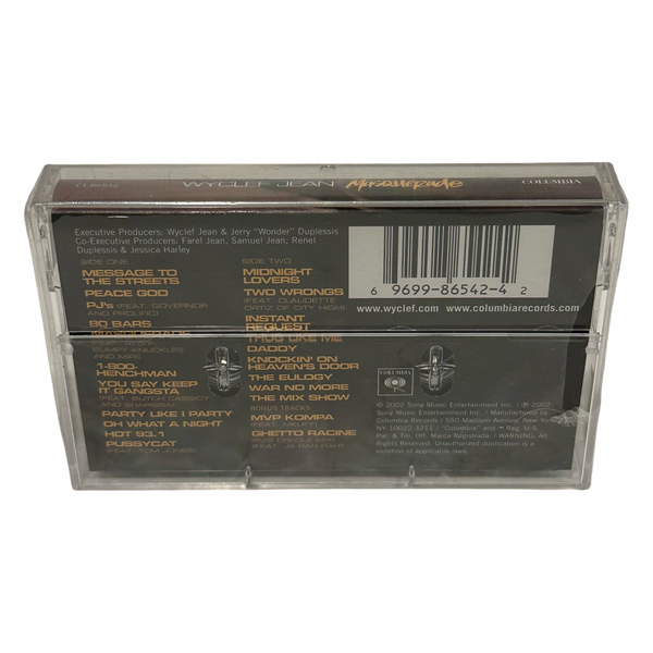 •WYCLEF JEAN ~ THE MASQUERADE• ~2002 OG PRESSINGS• (CD & SEALED CASSETTE TAPE)