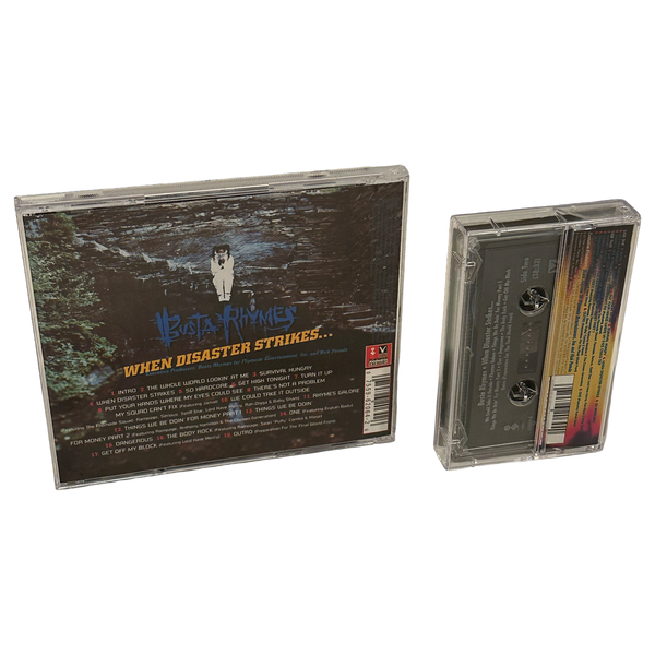 •BUSTA RHYMES - WHEN DISASTER STRIKES• ~1997 OG PRESSINGS~ (CD & CASSETTE TAPE)