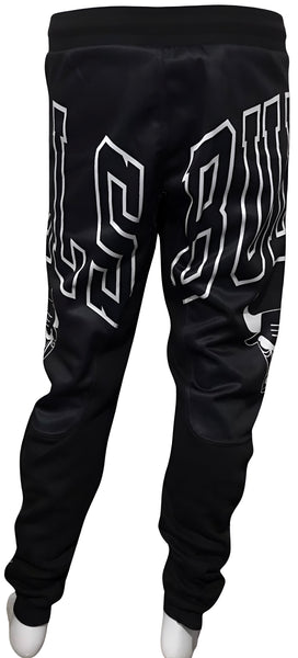 ^BULLS^ (BLACK) *CUT & SEW* LUXURY JOGGER SWEATPANTS