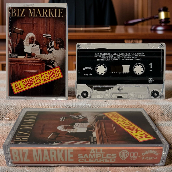 •BIZ MARKIE ~ ALL SAMPLES CLEARED• ~1993 OG PRESSING~ (CASSETTE TAPE)