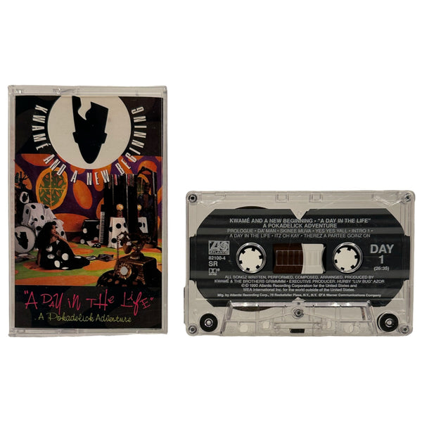 •KWAME AND A NEW BEGINNING - “A DAY IN THE LIFE” A POKADELIC ADVENTURE• ~1990 OG PRESSINGS~ (CD & CASSETTE TAPE)