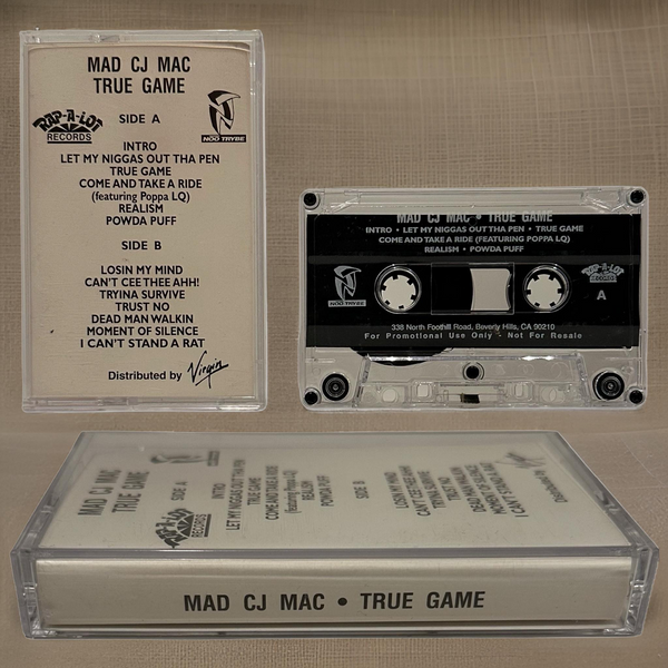 •MAD CJ MAC ~ TRUE GAME• ~1995 RARE PROMO VERSION~ (CASSETTE TAPE)