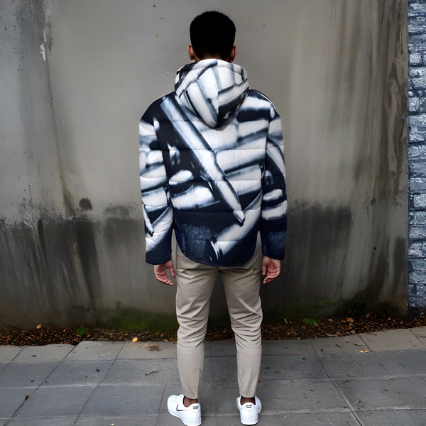 ^204 LA FAMILIA^ ~TEAM AK~ WINTER PUFFER ZIP UP JACKET (HOODED)