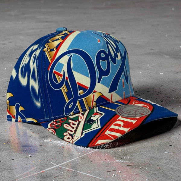 *LOS ANGELES DODGERS* Snapback hats by Mitchell & Ness (Pro Pinch Fit)