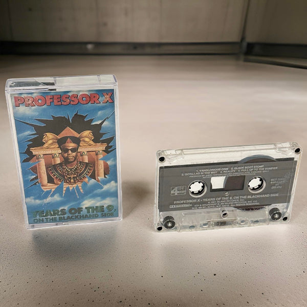 •PROFESSOR X ~ YEARS OF THE 9, ON THE BLACK HAND SIDE• (1991 OG PRESSING) (CASSETTE TAPE)