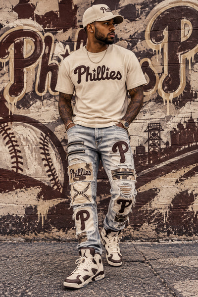 *PHILADELPHIA PHILLIES* Strapback hats by Mitchell & Ness (Dad Hat Fit) (Corduroy)