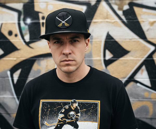 *Buffalo Sabres* (Black) Mitchell & Ness ~Liberty Fitted~ Hats
