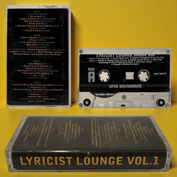 •LYRICIST LOUNGE - VOLUME ONE• ~1997 OG PRESSING~ (DOUBLE CASSETTE TAPE)