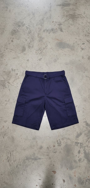 *BROOKLYN XPRESS* (PURPLE) ~BELTED~ •CARGO SHORTS FOR MEN•