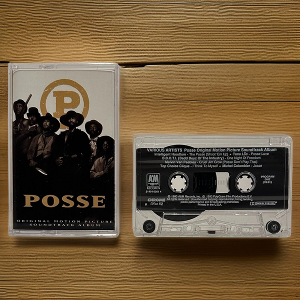 •POSSE ~ ORIGINAL MOTION PICTURE SOUNDTRACK ALBUM• ~1993 OG PRESSING~ (CASSETTE TAPE)