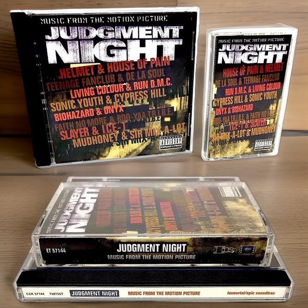•JUDGMENT NIGHT - MUSIC FROM THE ORIGINAL MOTION PICTURE• (1993) (CASSETTE & CD AVAILABLE) (ORIGINAL PRESSINGS)