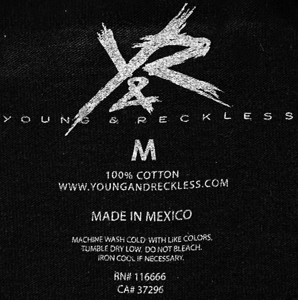 *YOUNG & RECKLESS* (BLACK) SHORT SLEEVE T-SHIRT