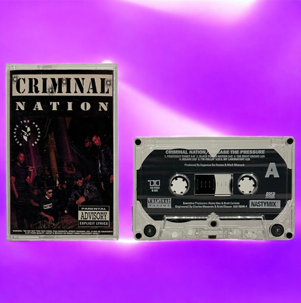 •CRIMINAL NATION - RELEASE THE PRESSURE• ~1990 OG PRESSING~ (CASSETTE TAPE)