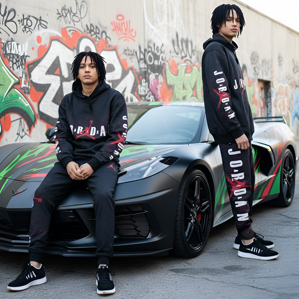 *AIR JORDAN* ~FULL SWEATSUITS~ (HOODED) (FLEECY SOFT LINED)
