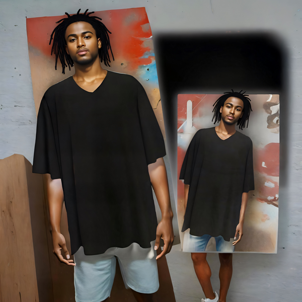 ^BRITCHES^ (BLACK) BIG SIZE TEES FOR MEN (FRONT POCKET) (6XT) (Tall)