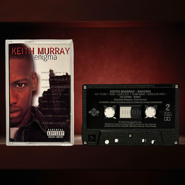 •KEITH MURRAY - ENIGMA• ~1996 OG CANADIAN PRESSING~ (CASSETTE TAPE) (HTF BLACK SHELL)