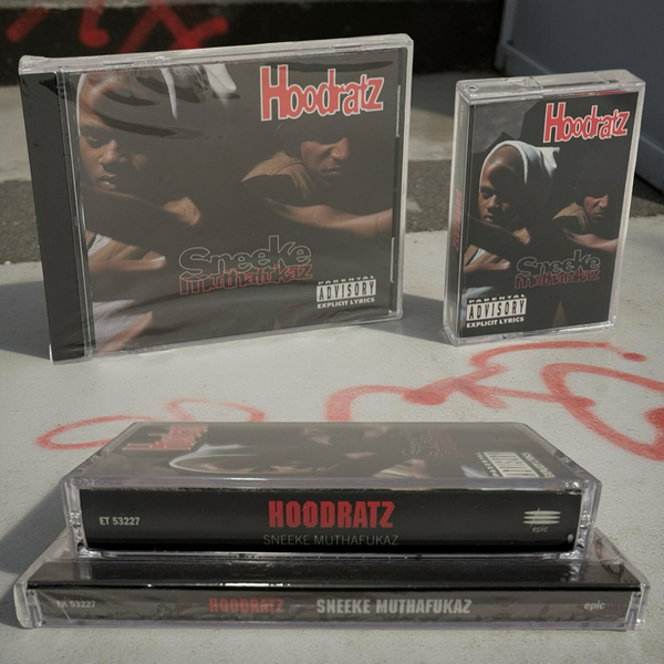 •HOODRATZ - SNEEKE MUTHAFUKAZ• ~1993 OG PRESSINGS~ (PROMO SEALED CD & CASSETTE TAPE)