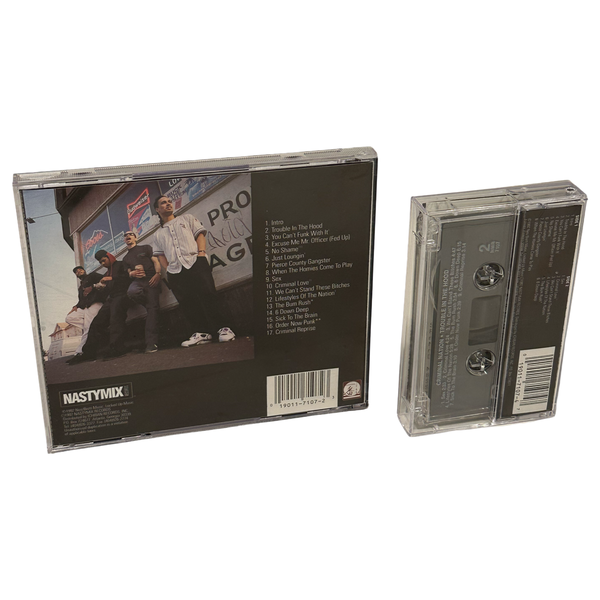 •CRIMINAL NATION - TROUBLE IN THE HOOD• ~1992 OG PRESSINGS~ (CD & CASSETTE TAPE)