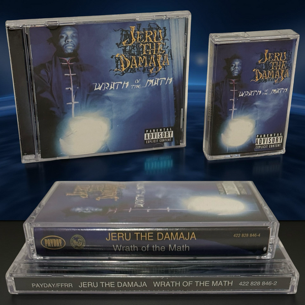 •JERU THE DAMAJA - WRATH OF THE MATH• ~1996 OG CANADIAN PRESSINGS~ (CD & CASSETTE TAPE)