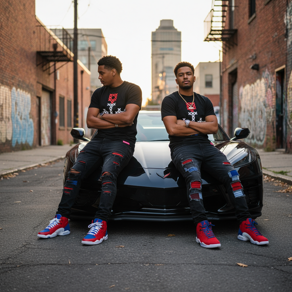 ^PINK DOLPHIN^ (BLACK) ~ANCHOR~ SHORT SLEEVE T-SHIRT