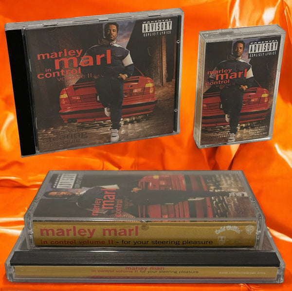 •MARLEY MARL - IN CONTROL VOL II - FOR YOUR STEERING PLEASURE• ~1991 OG PRESSINGS~ (CD & CASSETTE TAPE)