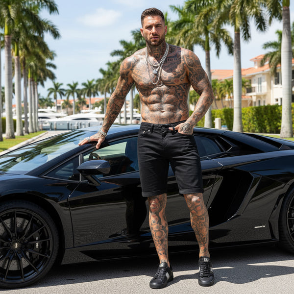 *REFLEX* DENIM SHORTS WAIST 32”