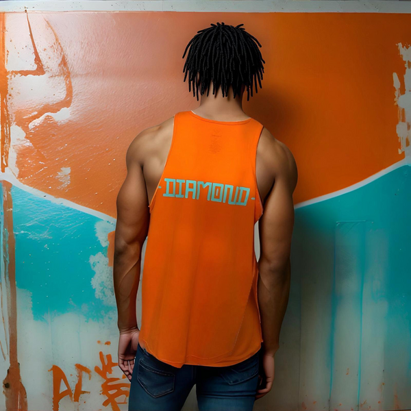 ^DIAMOND SUPPLY CO.^ (ORANGE) *DIAMOND* TANK TOPS