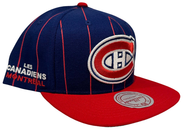 *Montreal Canadiens* ~pinstripes~ snapback hats by Mitchell & Ness