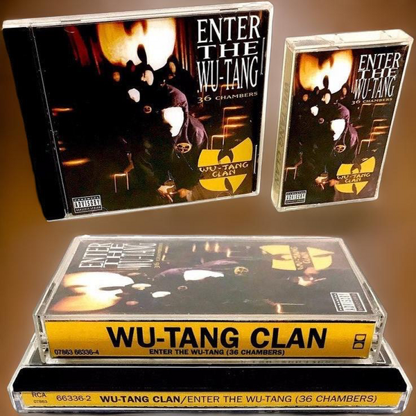 •WU-TANG CLAN - ENTER THE WU-TANG• (36 CHAMBERS) (1993) (CASSETTE & CD AVAILABLE) (ORIGINAL PRESSINGS)