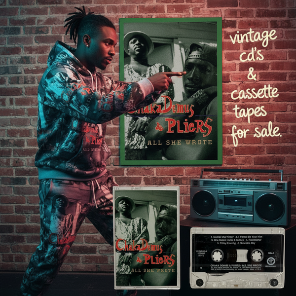 •CHAKA DEMUS & PLIERS - ALL SHE WROTE• ~1993 OG PRESSING~ (CASSETTE TAPE)