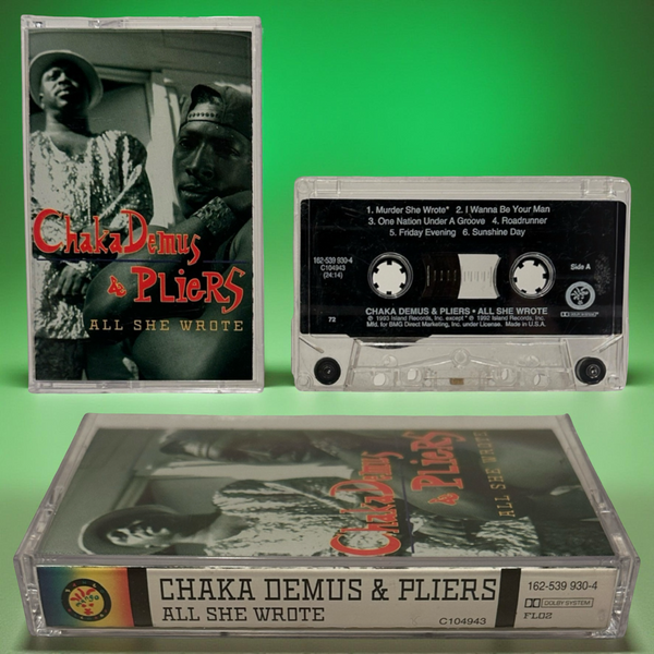 •CHAKA DEMUS & PLIERS - ALL SHE WROTE• ~1993 OG PRESSING~ (CASSETTE TAPE)