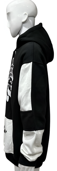 ^CHIEFIN’^ (BLACK-WHITE) PULLOVER HOODIES (CUT & SEW)