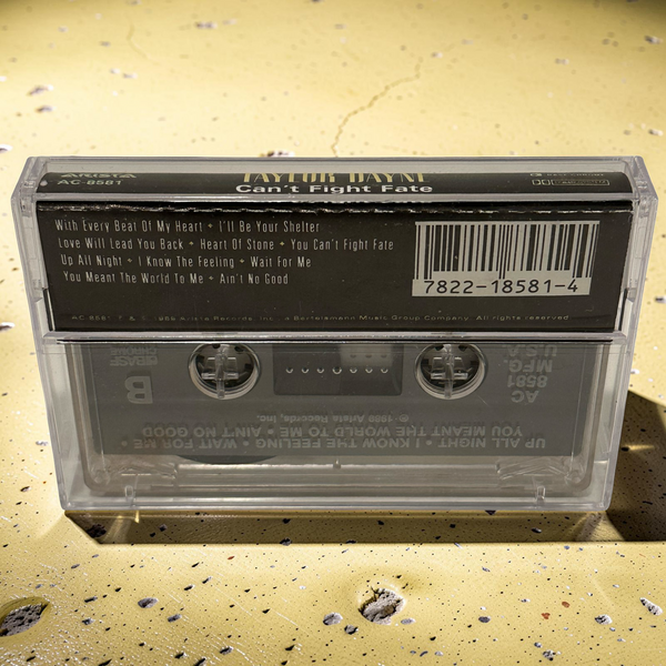 •TAYLOR DANE ~ CAN’T FIGHT FATE• ~1989 OG PRESSING~ (CASSETTE TAPE)