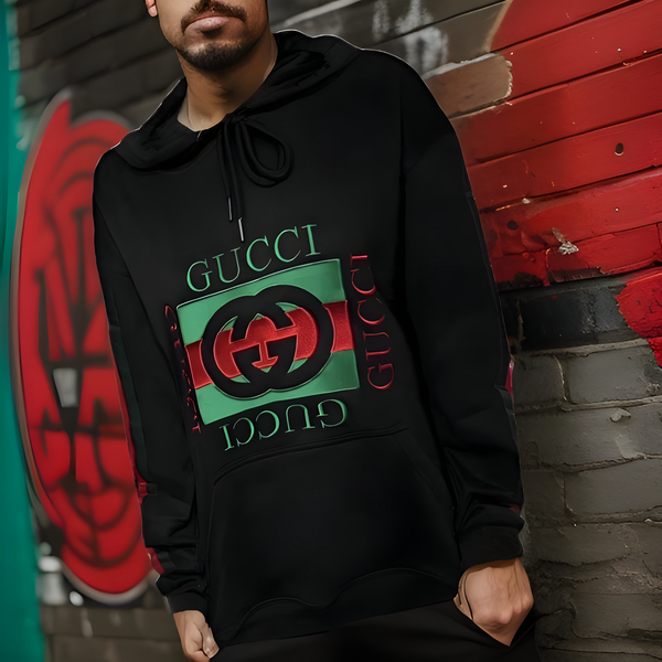 ^GVCC!^ (BLACK-MULTI) LUXURY EMBROIDERED PULLOVER HOODIES