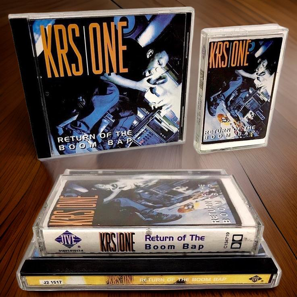 •KRS ONE - RETURN OF THE BOOM BAP• (1993) (CASSETTE & CD AVAILABLE) (ORIGINAL PRESSINGS)
