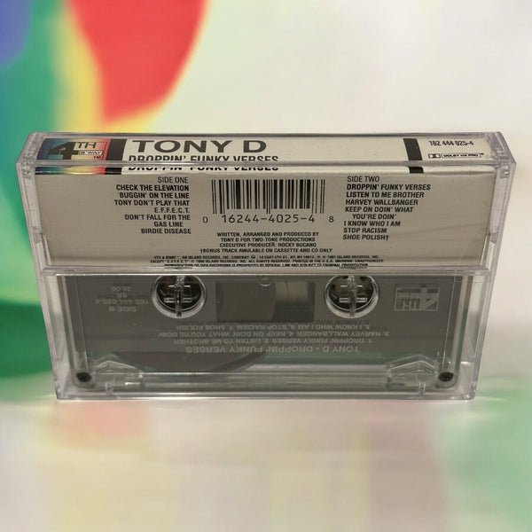 •TONY D - DROPPIN’ FUNKY VERSES• ~1991 OG PRESSING~ (CASSETTE TAPE)